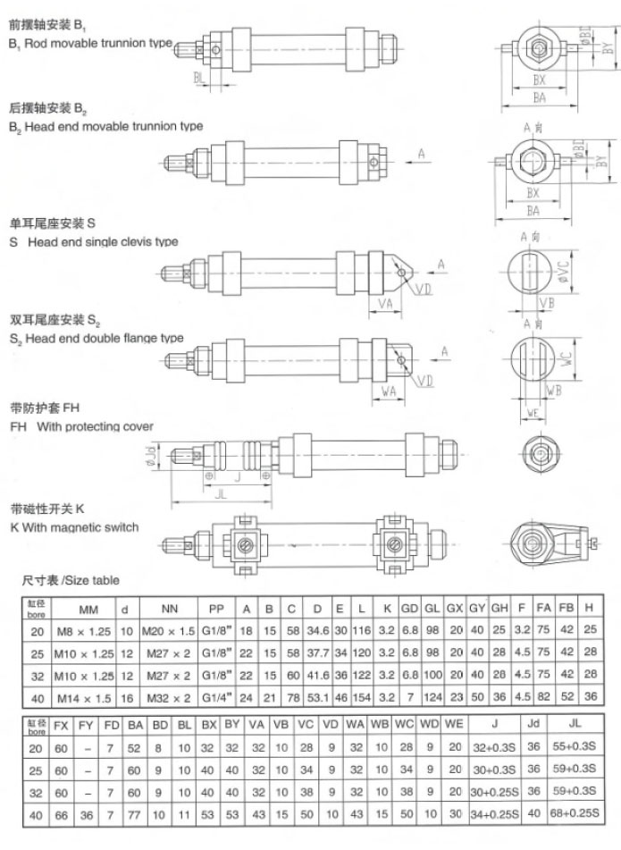 烟台微型气缸